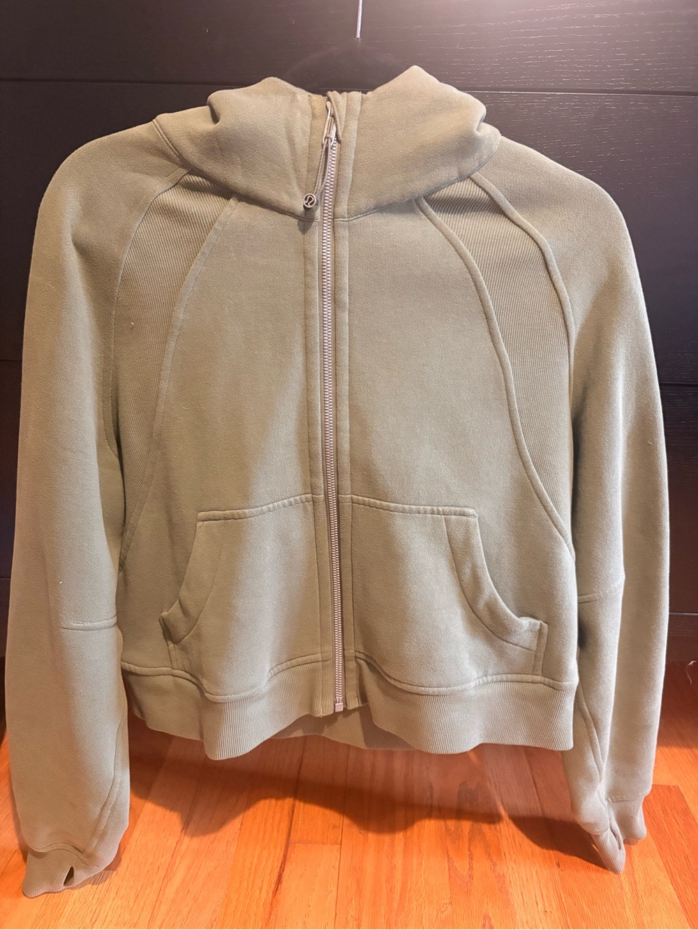 lululemon athletica Olive Green Full-Zip Hoodie Scuba